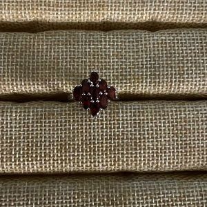 Sterling garnet ring